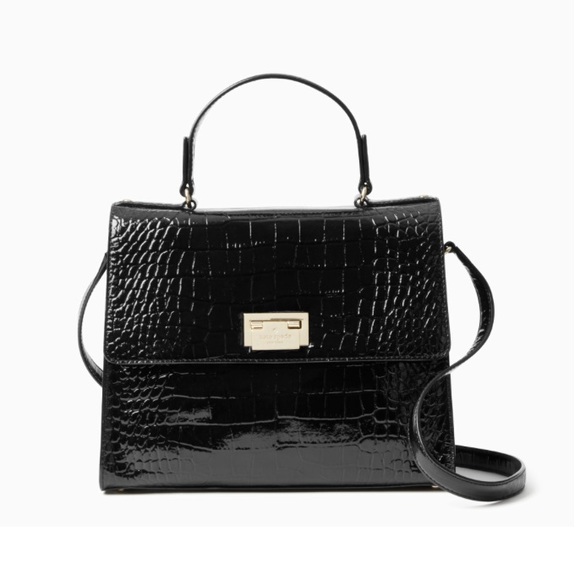 ⛔️SOLD⛔️Authentic Kate Spade Croc Embossed satchel - Picture 4 of 8